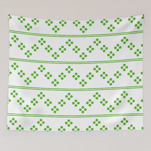 Item preview, Green & white zigzag designed and sold by Mint + Midnight.