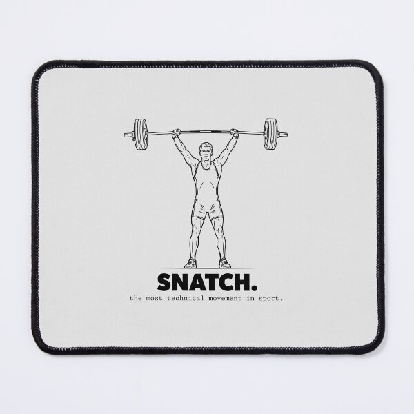 Item preview, Olympic Weightlifting Snatch Barbell Silhouette Design designed and sold by Enea Kelo.