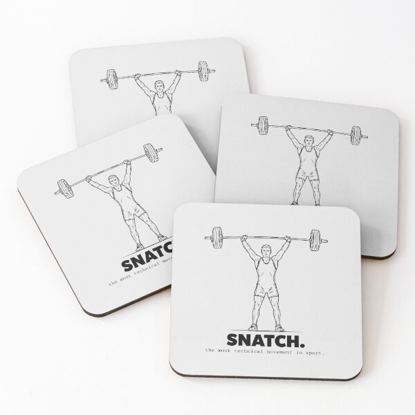 Item preview, Olympic Weightlifting Snatch Barbell Silhouette Design designed and sold by Enea Kelo.