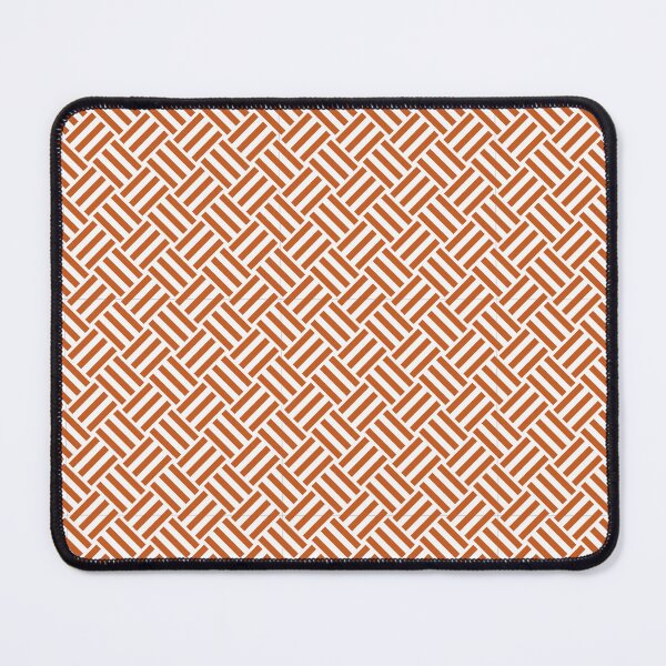 Item preview, White And Burnt Orange Basket Weave Pattern designed and sold by pattern-archive.