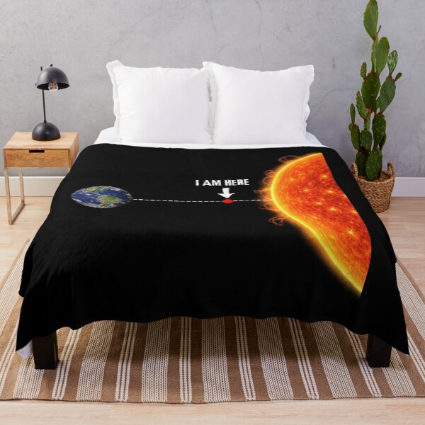 Item preview, Funny Earth Sun Distance Heat Wave Science Humor Design I Am Here designed and sold by Artycom.