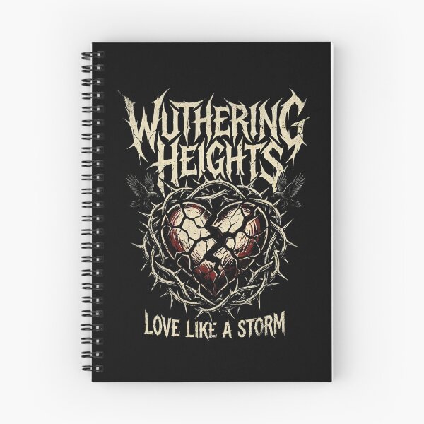 Item preview, Wuthering Heights Love Like a Storm Gothic Heavy Metal Heart designed and sold by Fenay Designs.