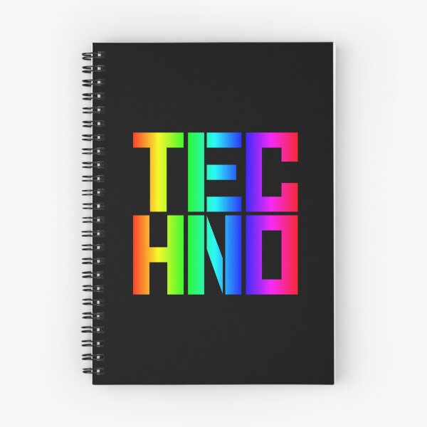 Item preview, Rainbow Techno Typography Rave and Festival Essential designed and sold by SPAZE-Typo.