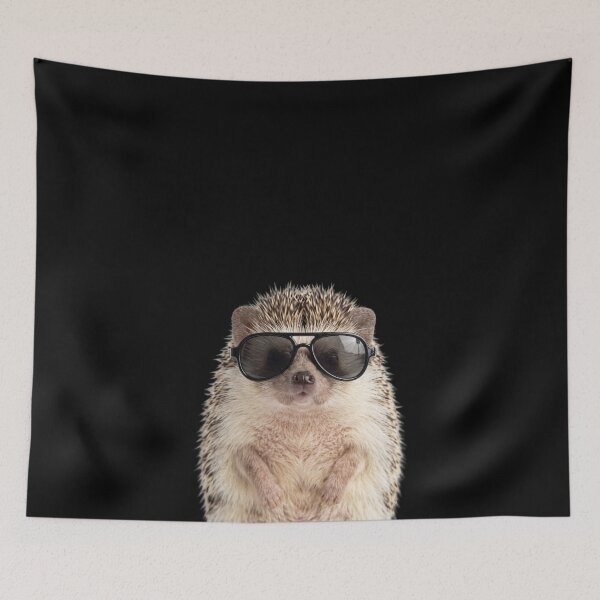 Item preview, Cute Baby Hedgehog Wearing Sunglasses Funny designed and sold by RareLavender.