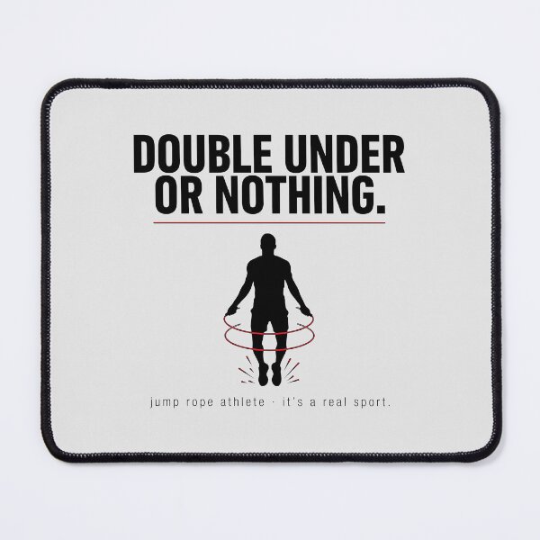 Item preview, Double Under Or Nothing Jump Rope Athlete Silhouette designed and sold by Enea Kelo.