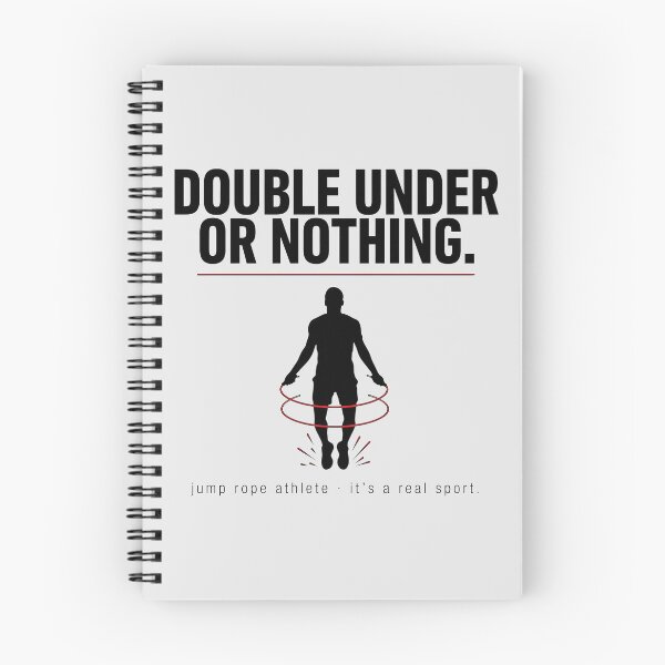 Item preview, Double Under Or Nothing Jump Rope Athlete Silhouette designed and sold by Enea Kelo.