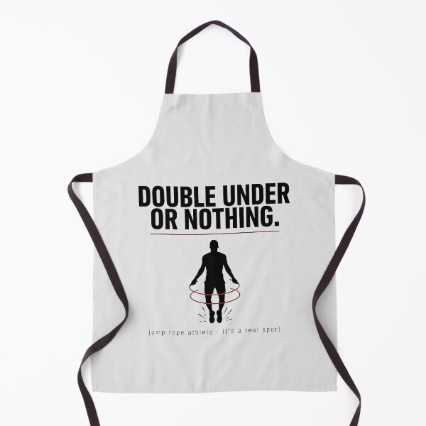 Item preview, Double Under Or Nothing Jump Rope Athlete Silhouette designed and sold by Enea Kelo.