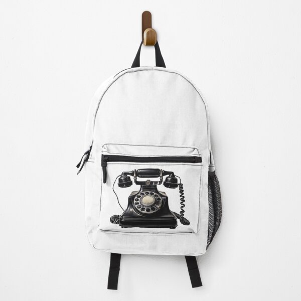 Item preview, Black vintage telephone designed and sold by MiraCleAI.