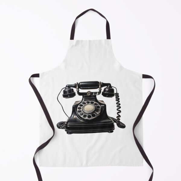 Item preview, Black vintage telephone designed and sold by MiraCleAI.