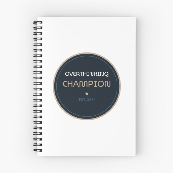 Item preview, Overthinking Champion – Funny Meme Parody Design designed and sold by INK AND AURA.
