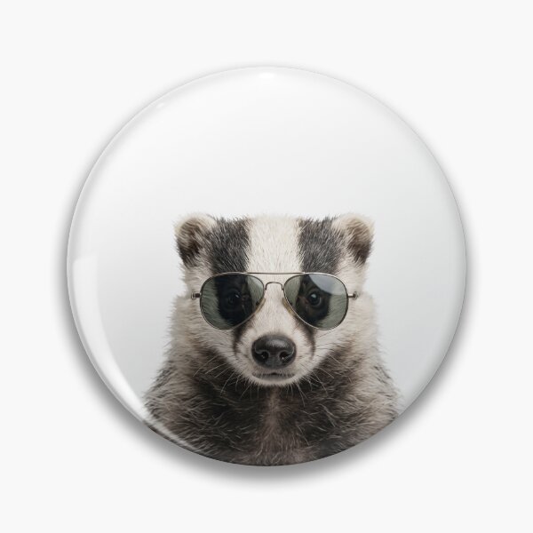Item preview, Cute Baby Badger Wearing Sunglasses Funny designed and sold by RareLavender.