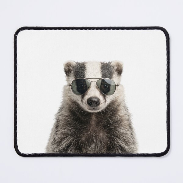 Item preview, Cute Baby Badger Wearing Sunglasses Funny designed and sold by RareLavender.