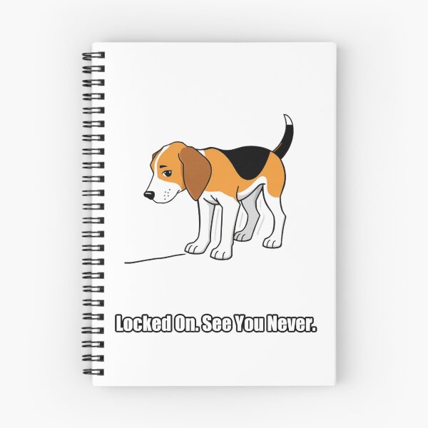 Item preview, Beagle Sticker - Locked On See You Never - Funny Beagle Gift designed and sold by pawdrops.