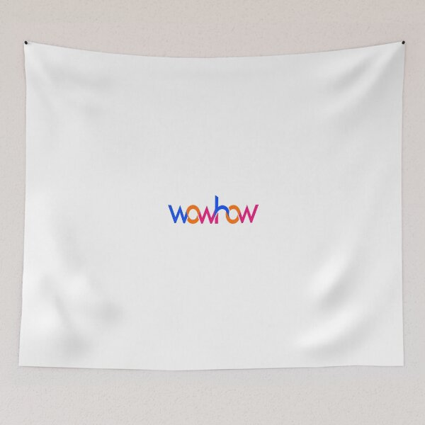 Item preview, "Wowhow" Modern Colorful Typography Logo Design designed and sold by Artisan Finds Online.