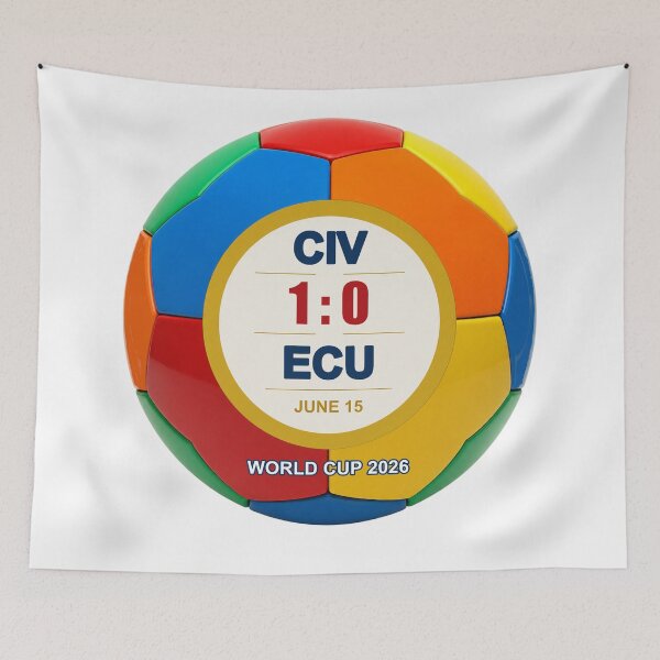 Item preview, CIV 1–0 ECU | FIFA World Cup 2026  designed and sold by ariksworld.
