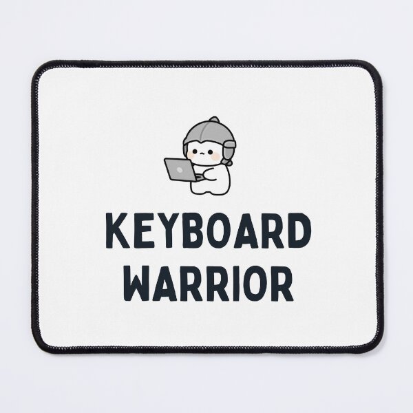 Item preview, Keyboard Warrior – Funny Gaming Meme Design designed and sold by INK AND AURA.