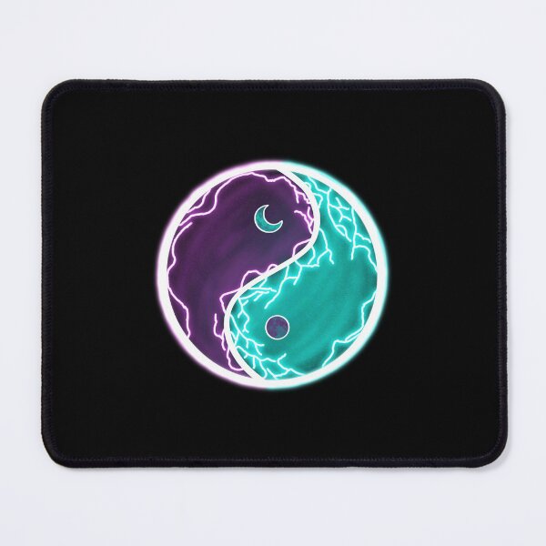 Item preview, Neon Yin Yang Galaxy  designed and sold by VOYID ART STUDIO.
