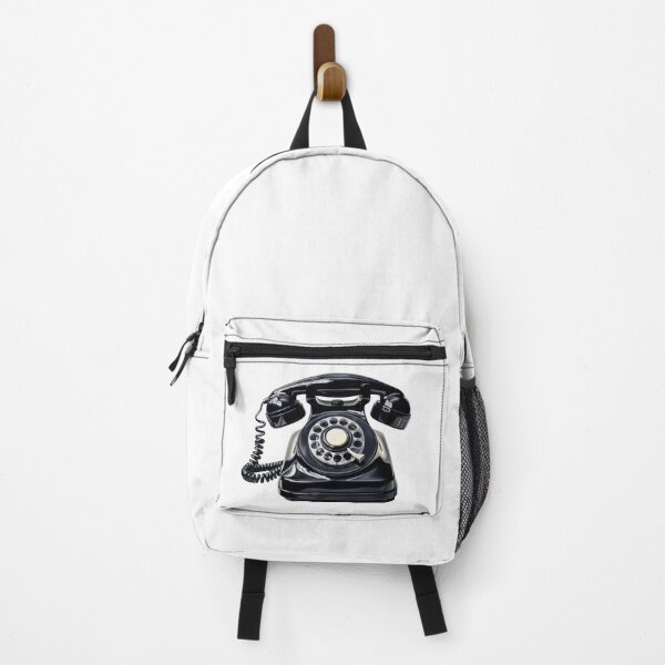 Item preview, Black vintage telephone designed and sold by MiraCleAI.