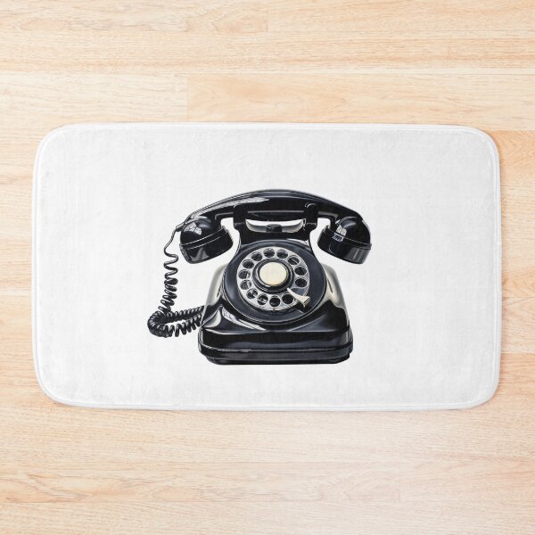 Item preview, Black vintage telephone designed and sold by MiraCleAI.