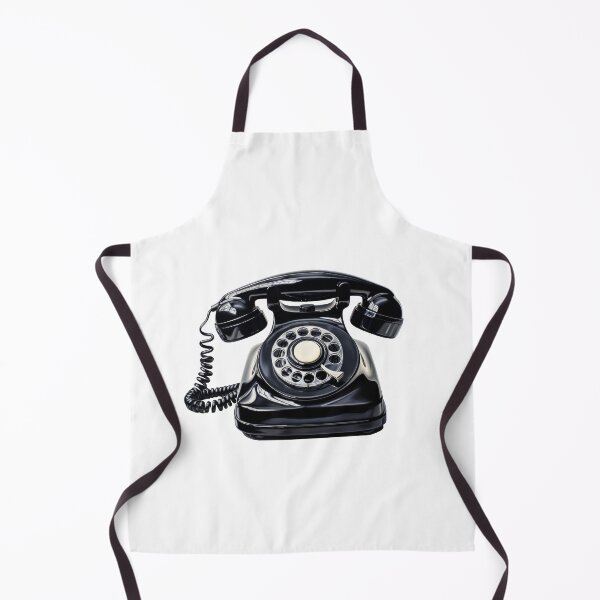 Item preview, Black vintage telephone designed and sold by MiraCleAI.