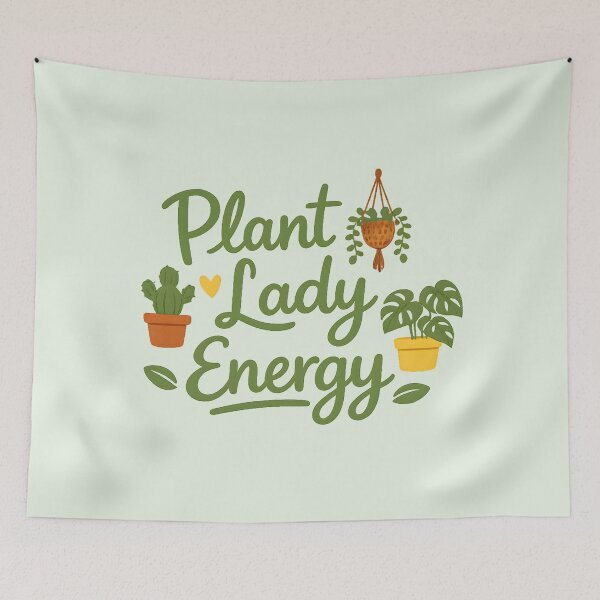 Item preview, Plant Lady Energy – Cute Botanical Lover Design designed and sold by blankTeeShirt.