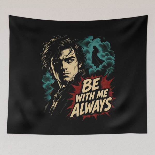 Item preview, Wuthering Heights Be With Me Always Retro Comic Heathcliff Cathy designed and sold by Fenay Designs.