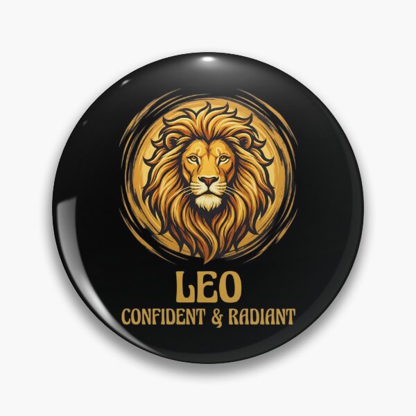 Item preview, Leo Zodiac Sign Lion Art – Confident & Radiant Daily Horoscopes Design | Astrology Gift for Leo Lovers designed and sold by Bhaskar Digital Art.