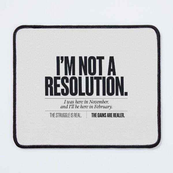 Item preview, Not A Resolution Dedicated Gym Regular Slogan designed and sold by Enea Kelo.