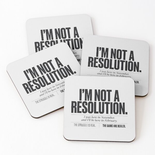 Item preview, Not A Resolution Dedicated Gym Regular Slogan designed and sold by Enea Kelo.