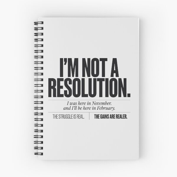Item preview, Not A Resolution Dedicated Gym Regular Slogan designed and sold by Enea Kelo.