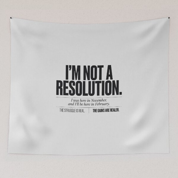 Item preview, Not A Resolution Dedicated Gym Regular Slogan designed and sold by Enea Kelo.
