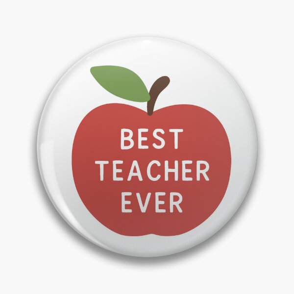 Item preview, Best Teacher Ever Apple designed and sold by Design-by-Steph.
