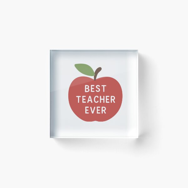 Item preview, Best Teacher Ever Apple designed and sold by Design-by-Steph.