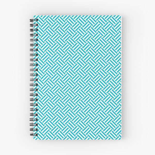 Item preview, White And Cyan Basket Weave Pattern designed and sold by pattern-archive.