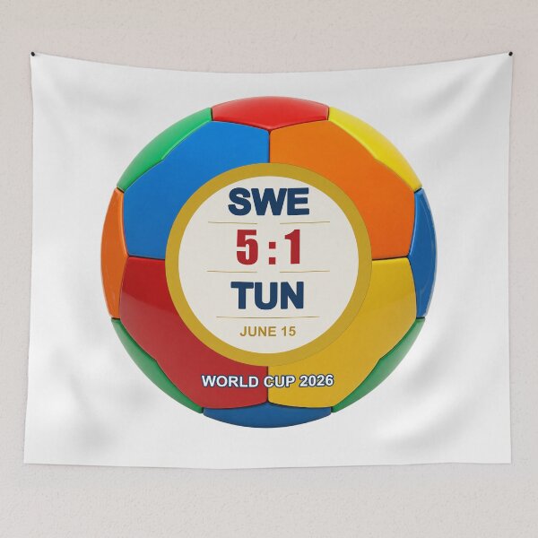 Item preview, SWE 5–1 TUN | FIFA World Cup 2026  designed and sold by ariksworld.