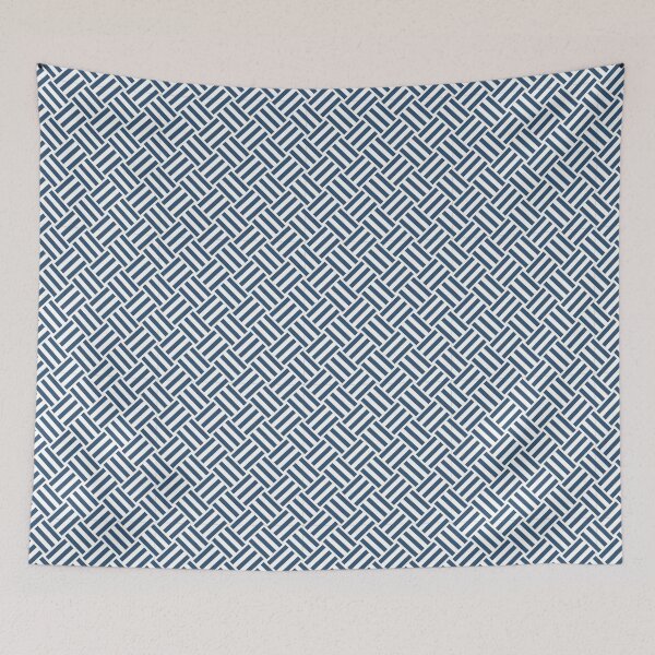 Item preview, White And Denim Basket Weave Pattern designed and sold by pattern-archive.