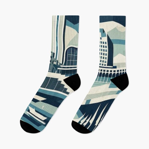 Item preview, Oslo Norway Geometric Travel Poster - Urban Fjords designed and sold by marlenarusse.