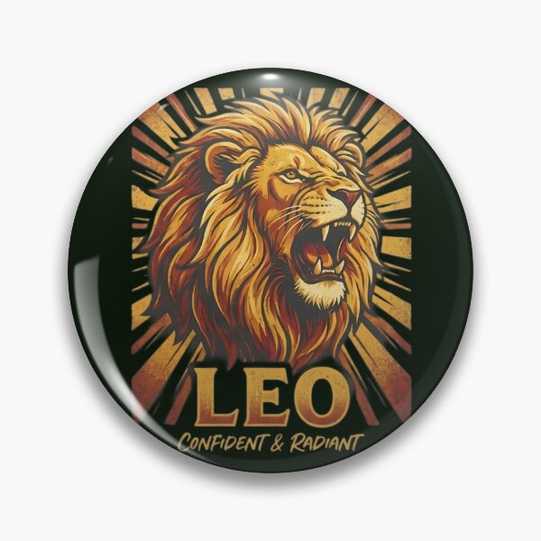 Item preview, Leo Zodiac Lion Roar Design – Confident & Radiant Daily Horoscope Art | Astrology Gift for Leo Sign designed and sold by Bhaskar Digital Art.