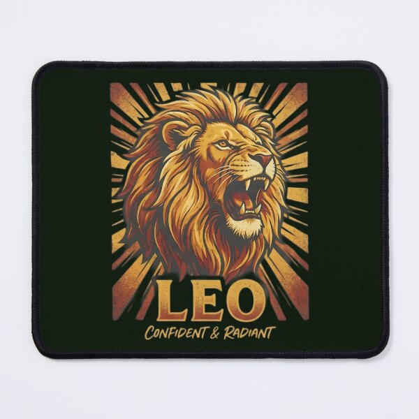 Item preview, Leo Zodiac Lion Roar Design – Confident & Radiant Daily Horoscope Art | Astrology Gift for Leo Sign designed and sold by Bhaskar Digital Art.