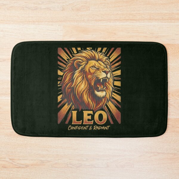 Item preview, Leo Zodiac Lion Roar Design – Confident & Radiant Daily Horoscope Art | Astrology Gift for Leo Sign designed and sold by Bhaskar Digital Art.