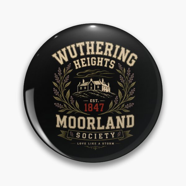Item preview, Wuthering Heights Moorland Society Vintage Collegiate Literature Crest designed and sold by Fenay Designs.