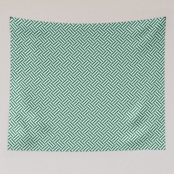 Item preview, White And Green Basket Weave Pattern designed and sold by pattern-archive.