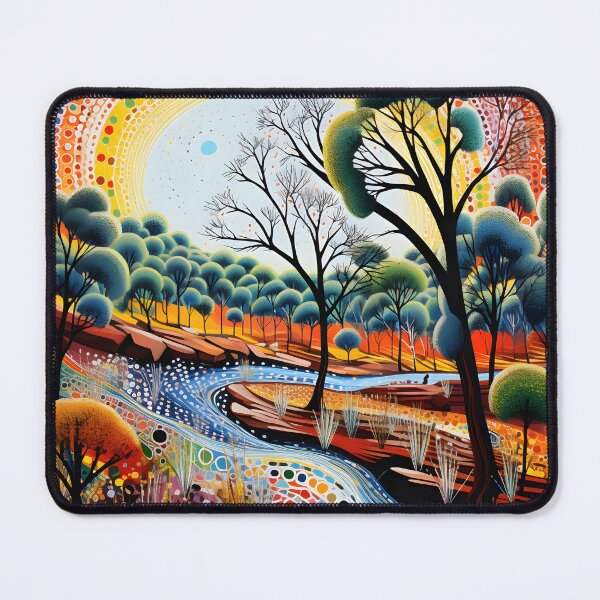 Item preview, Aboriginal Inspired Dot Art - Litchfield in the Summer designed and sold by GrinGalore.
