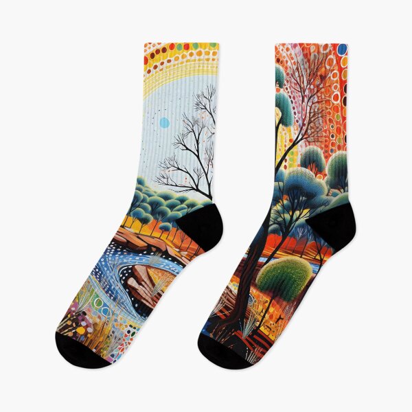 Item preview, Aboriginal Inspired Dot Art - Litchfield in the Summer designed and sold by GrinGalore.
