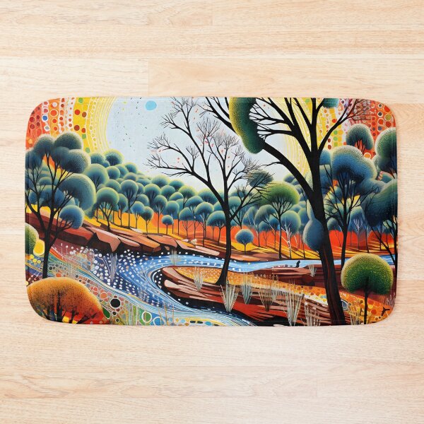 Item preview, Aboriginal Inspired Dot Art - Litchfield in the Summer designed and sold by GrinGalore.