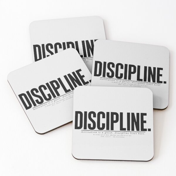 Item preview, Discipline Lives Here Motivation 5AM Gym Quote designed and sold by Enea Kelo.