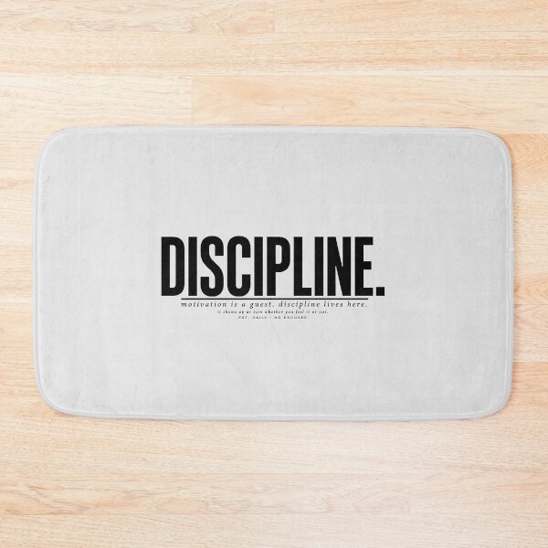 Item preview, Discipline Lives Here Motivation 5AM Gym Quote designed and sold by Enea Kelo.