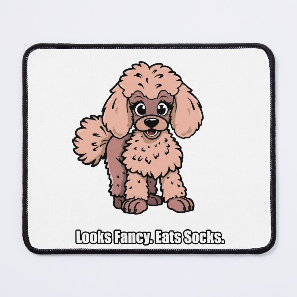 Item preview, Poodle Sticker - Looks Fancy Eats Socks - Funny Poodle Gift designed and sold by pawdrops.