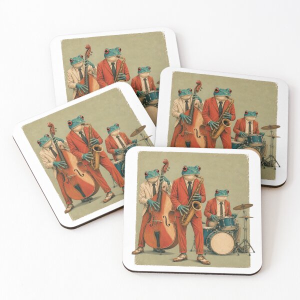 Item preview, Vintage Frog Jazz Band Retro Animal Musician Art designed and sold by VikArt7.