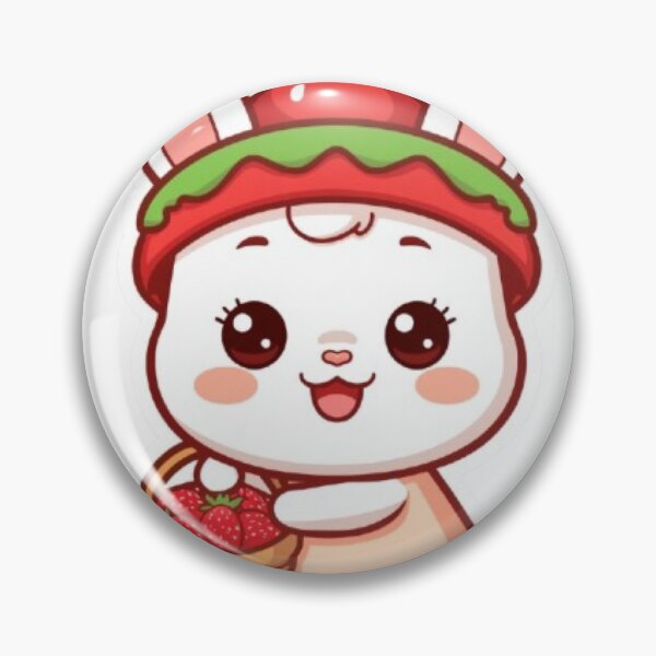 Item preview, Cute Bunny with Strawberries | Kawaii Rabbit Sticker designed and sold by Stylestickers55.